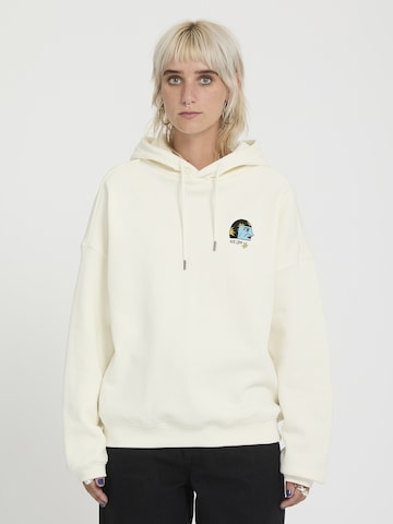 Sweat-shirt Volcom en beige : devant