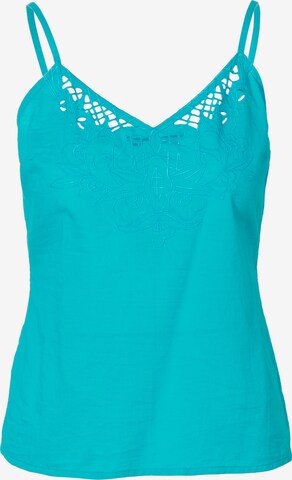 KOROSHI Top in Blue: front