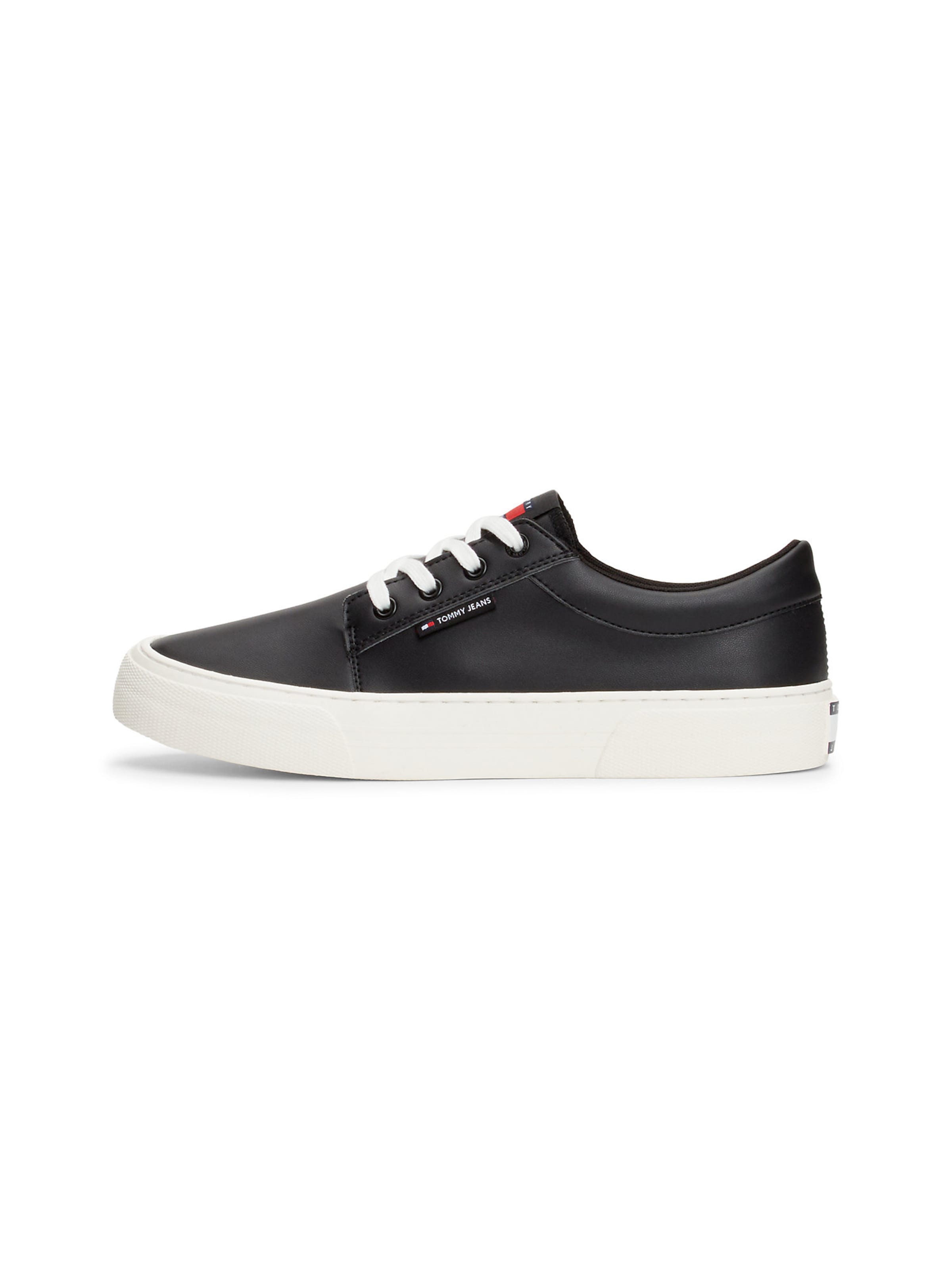 Tommy Jeans Sneaker 'Essential Derby' in Schwarz: Vorderseite