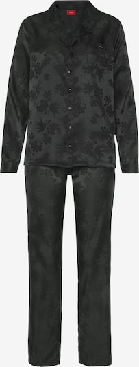 s.Oliver Pyjama en noir, Vue avec produit