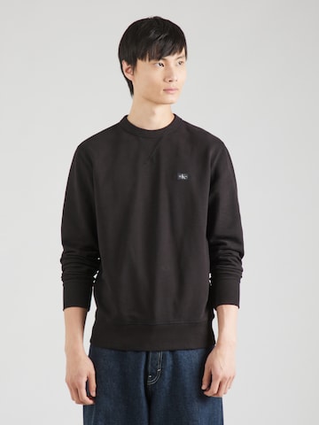 Calvin Klein Jeans Sweatshirt in Black: front