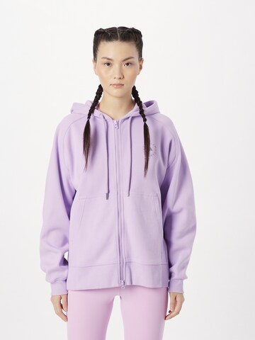 ADIDAS BY STELLA MCCARTNEY Athletic Zip-Up Hoodie in Purple: front