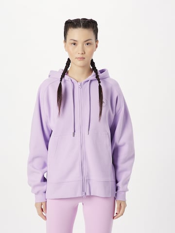 ADIDAS BY STELLA MCCARTNEY Athletic Zip-Up Hoodie in Purple: front