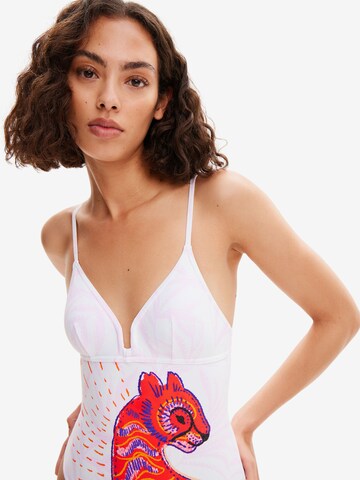 Maillot de bain Desigual en blanc