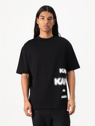 juoda Karl Lagerfeld Marškinėliai: priekis