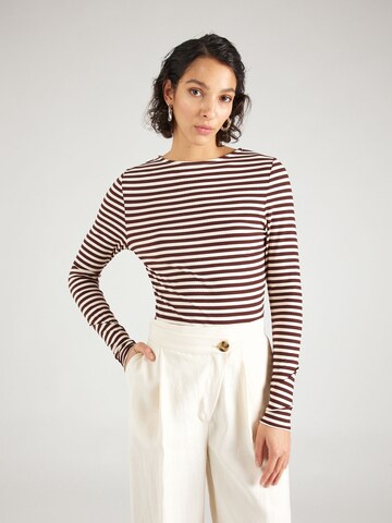 T-shirt 'Lancester' Lollys Laundry en marron : devant