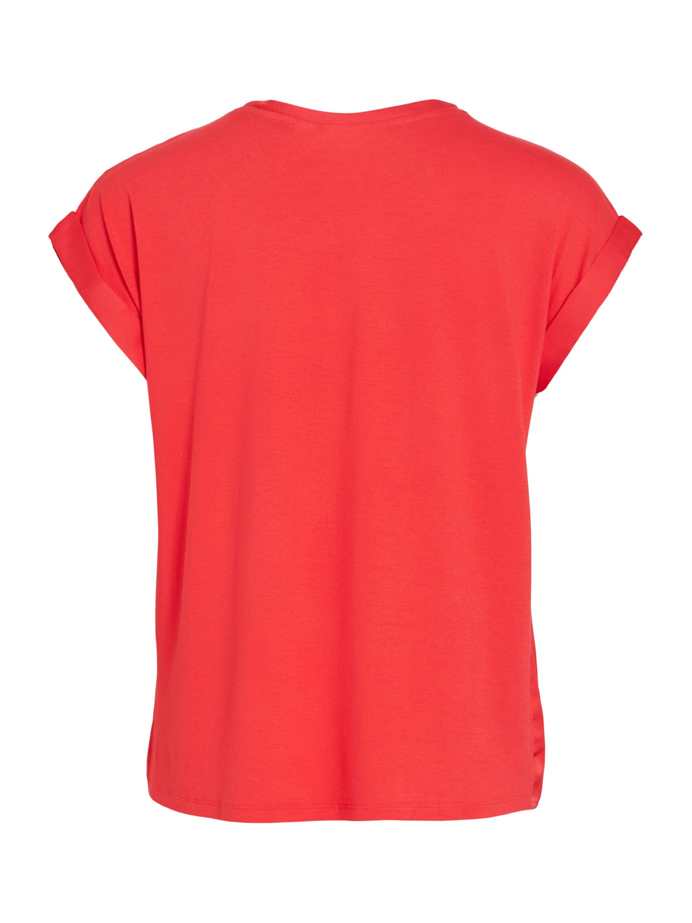 VILA Shirt 'VIELLETTE' in Red