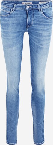 GUESS Slimfit Jeans in Blauw: voorkant