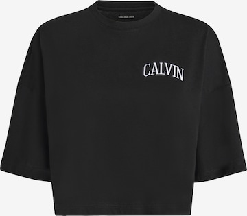 Calvin Klein JeansMajica - crna boja: prednji dio