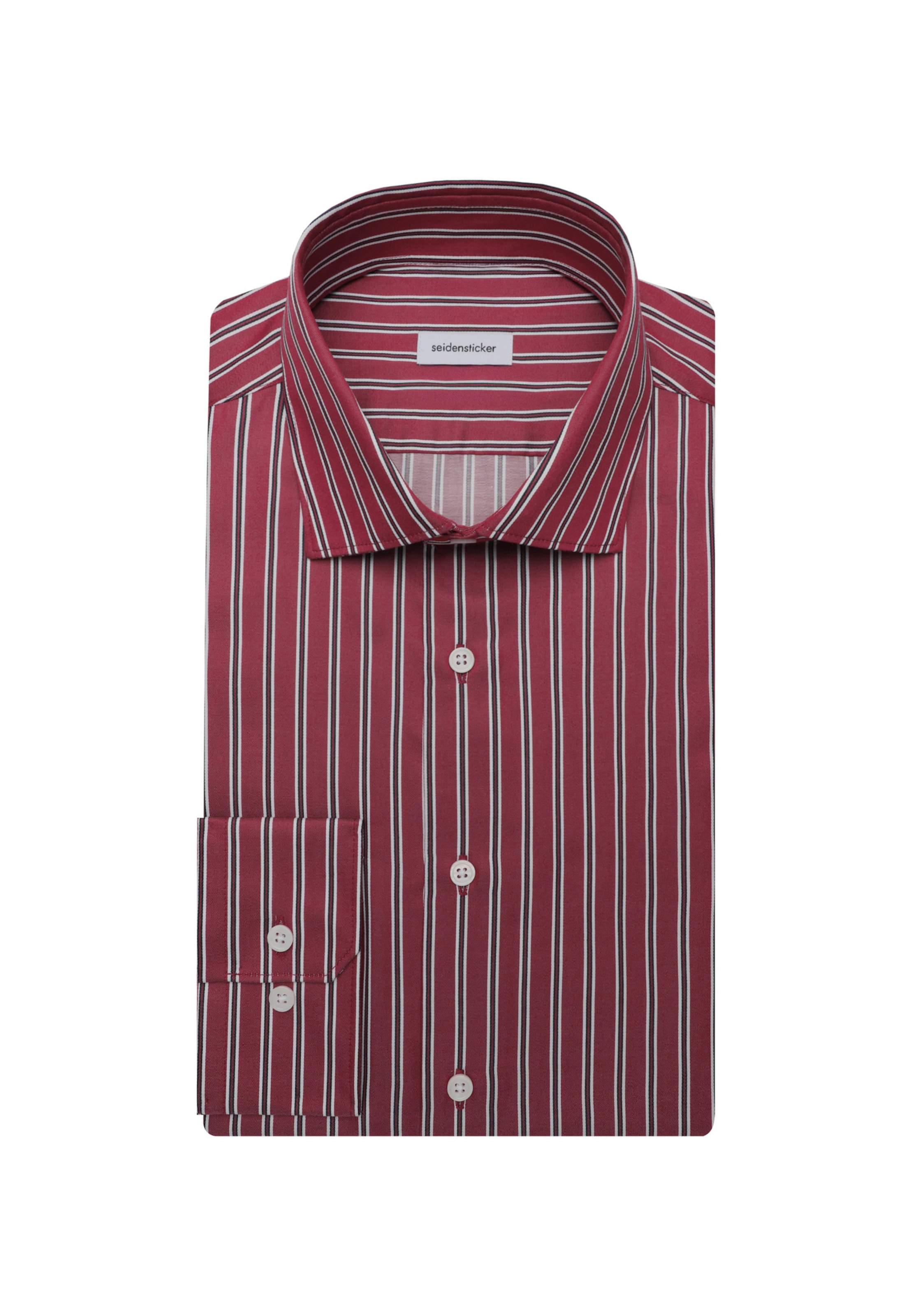 SEIDENSTICKER Slim Fit Businesshemd in Rot