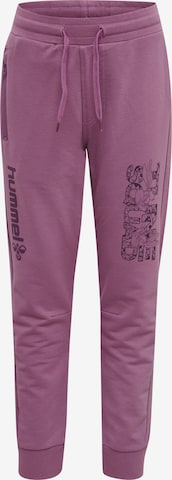 Effilé Pantalon minimum en violet : devant