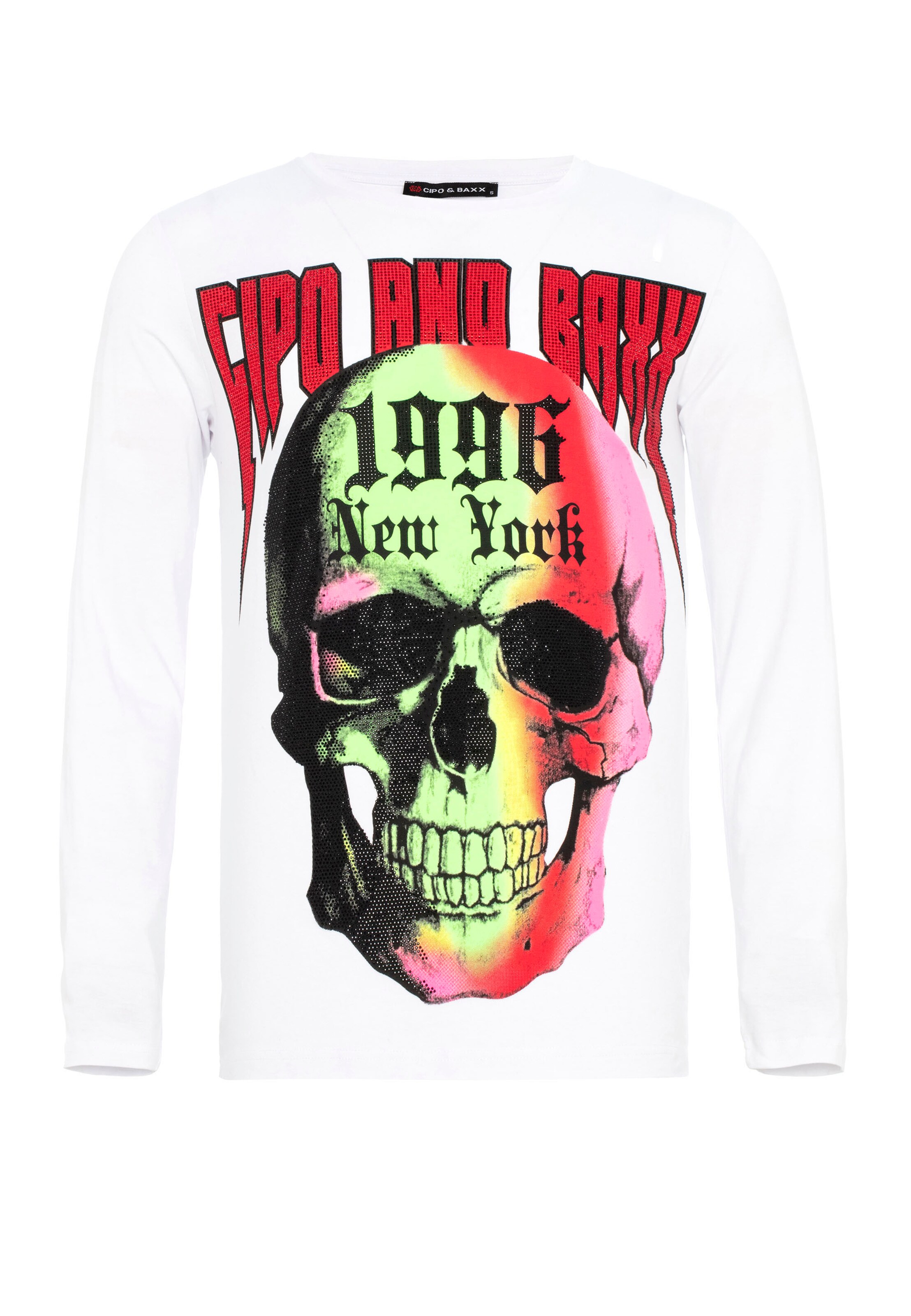 CIPO & BAXX Shirt in Wit: voorkant