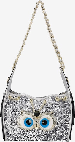myMo Pop - Bolso de hombro 'Eye Theme' en plata: frente