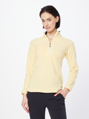 Pull-over de sport Kathmandu en jaune : devant