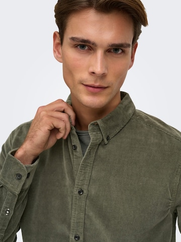 Only & Sons Рубашка 'Michael' в Зеленый