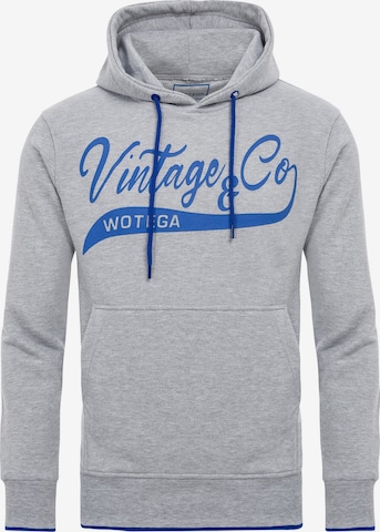 WOTEGA Sweatshirt 'WT Star' in Grau: Vorderseite