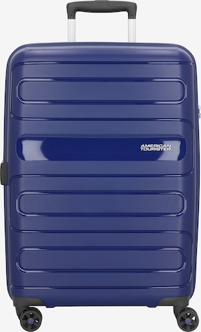 American Tourister Trolley 'Sunside' in Blauw: voorkant