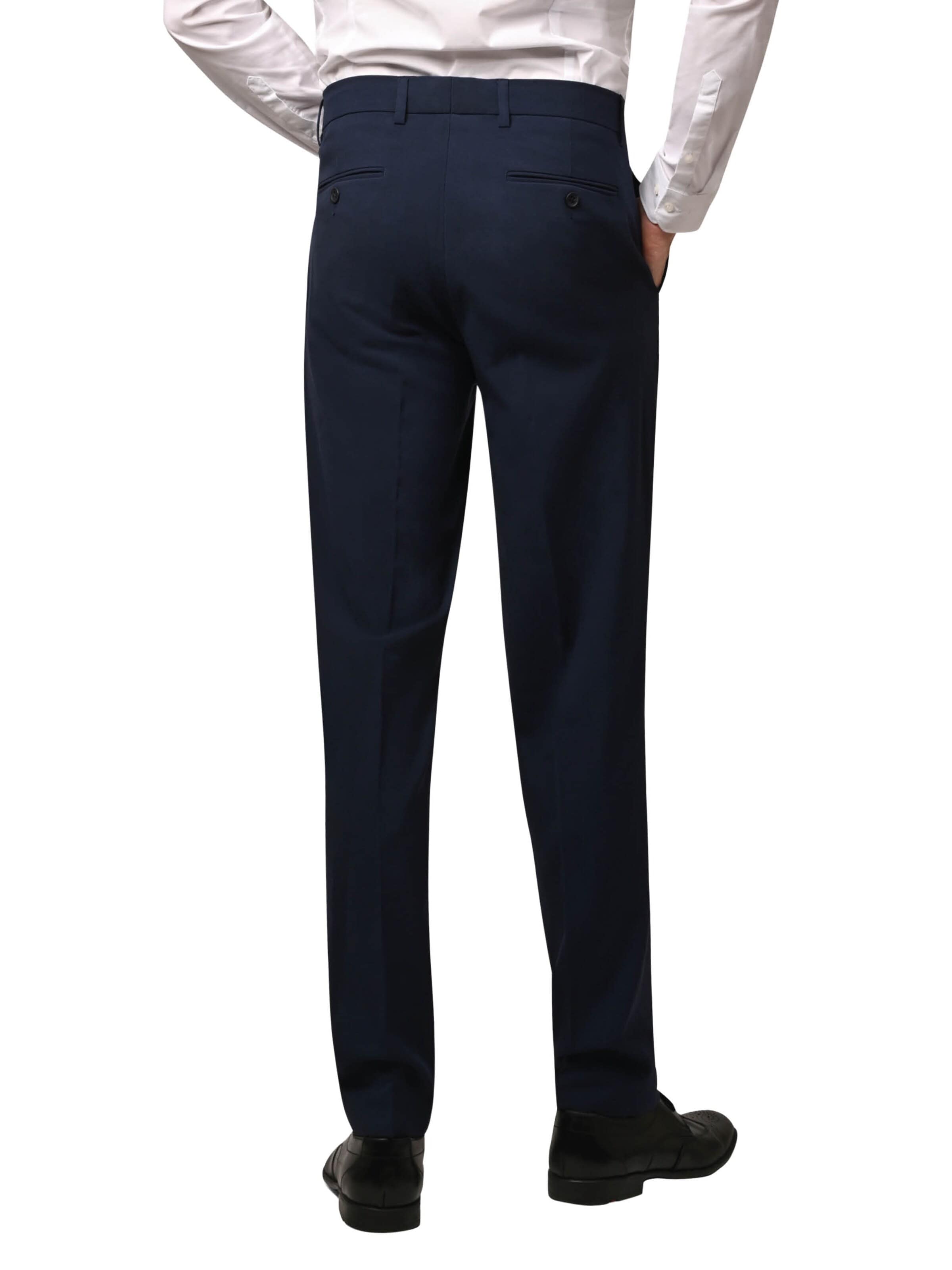 Hirschthal Slim fit Trousers with creases in Blue