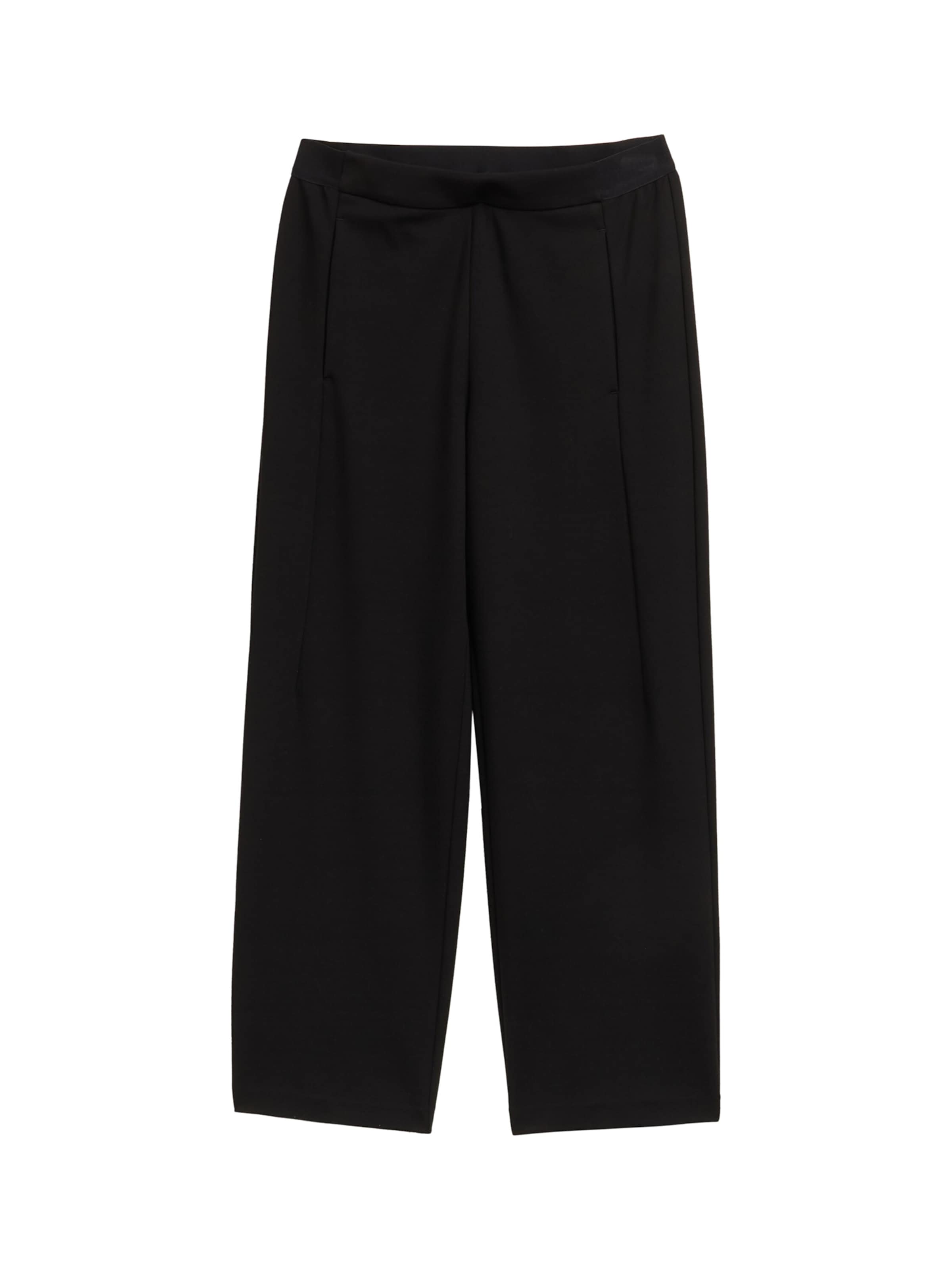 TOM TAILOR - regular Pantalón chino en negro: frente