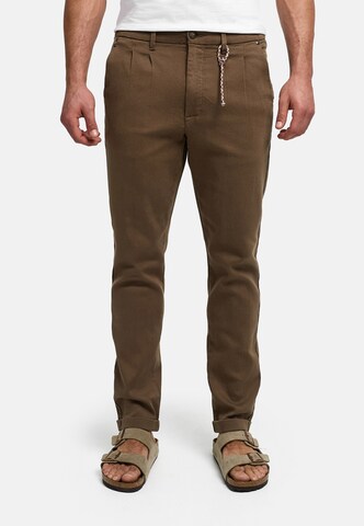 INDICODE JEANS Regular Chino 'Knutzon' in Groen: voorkant