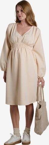 Robe LYN MAMA en beige : devant