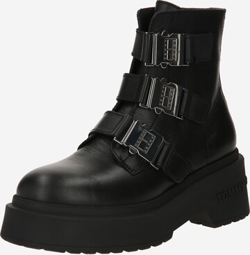 Bottines Tommy Jeans en noir : devant