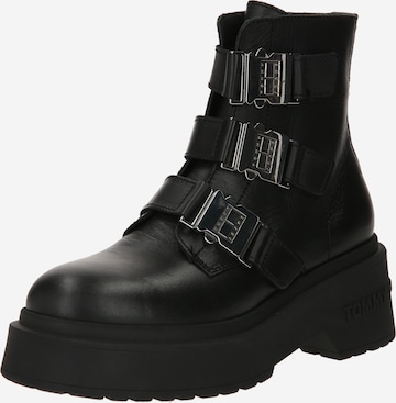 Tommy Jeans - Botines en negro: frente