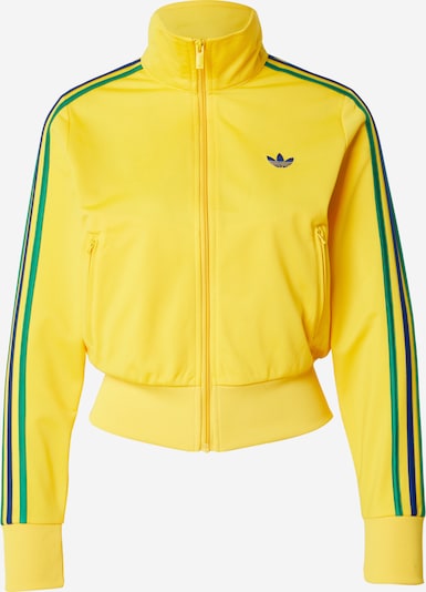 Džemperis 'Firebird Classic' iš ADIDAS ORIGINALS, spalva – tamsiai mėlyna / geltona / žalia, Prekių apžvalga