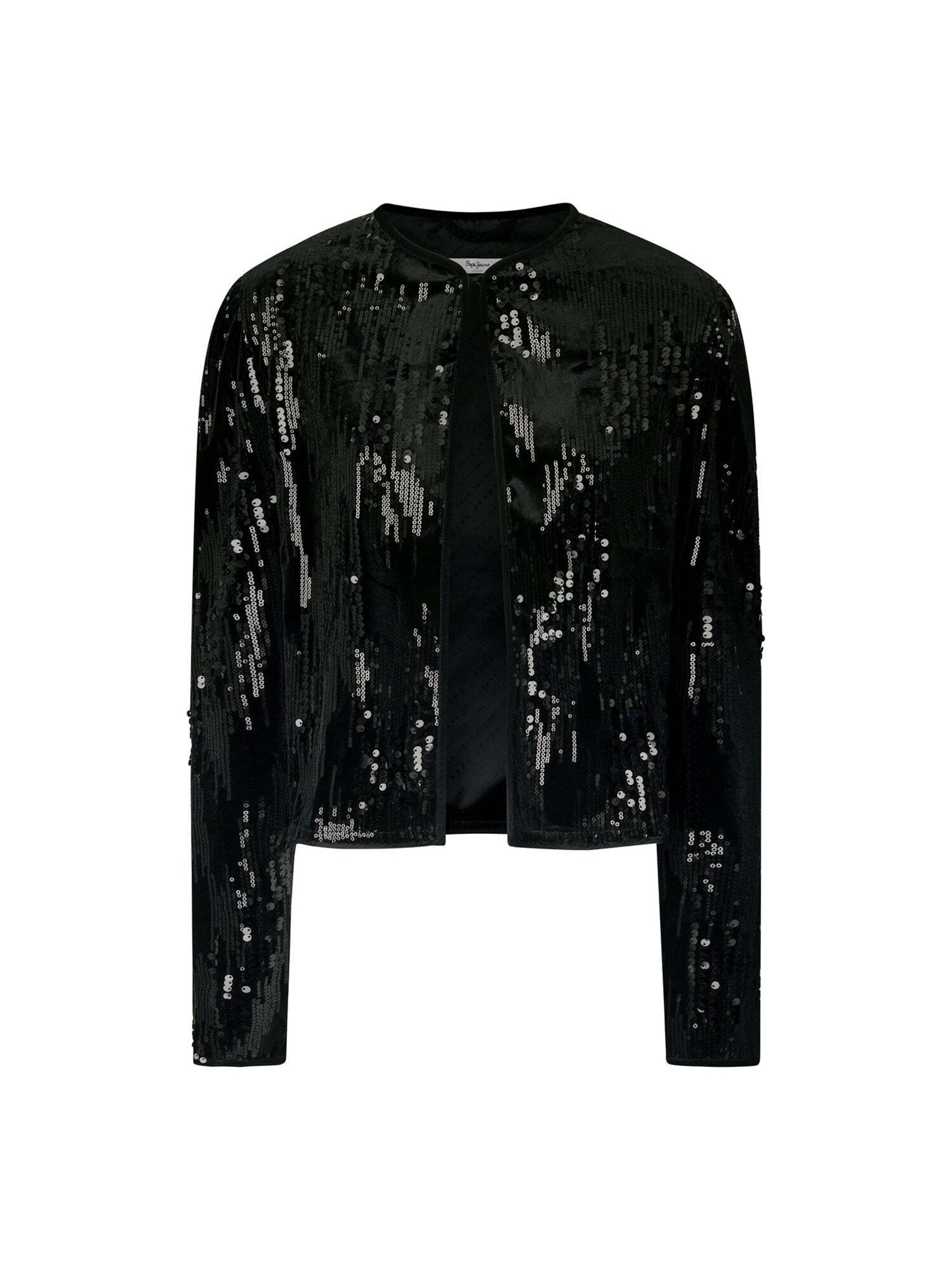 Pepe Jeans Prechodná bunda 'Flore' - Čierna: predná strana