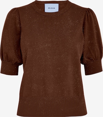 minus Top 'Liv' – hnědá: přední strana