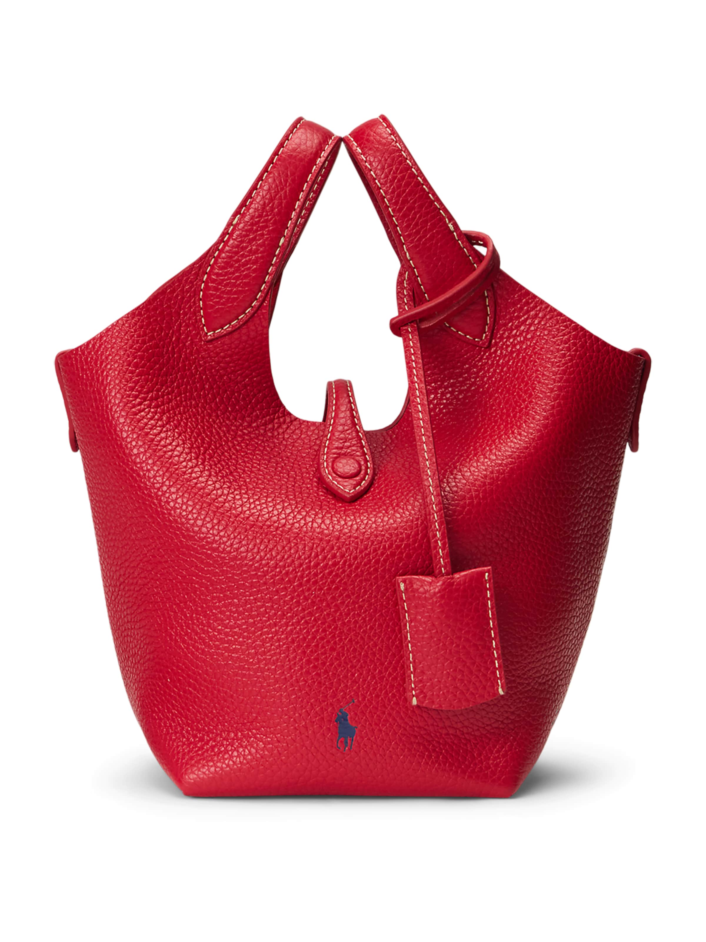 Borsa a mano di Polo Ralph Lauren in rosso: frontale