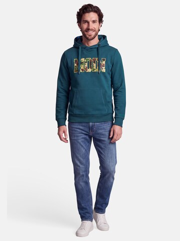 salzhaut Sweatshirt 'Heff - Moin' in Green: front
