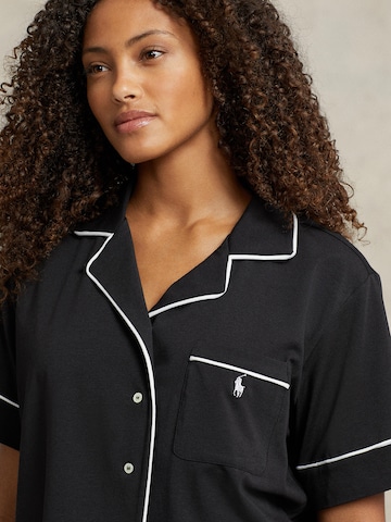 Polo Ralph Lauren Pyjama ' Short Sleeve PJ Set ' in Schwarz: predná strana