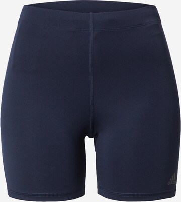 ADIDAS SPORTSWEAR Skinny Sportbroek 'Run Icons' in Blauw: voorkant