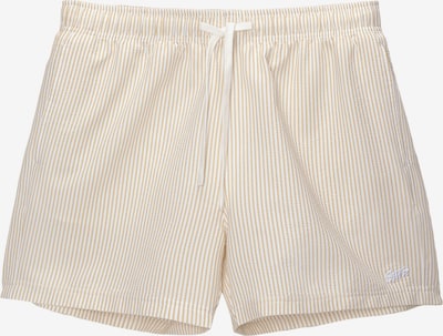 Pull&Bear Shorts de bain en safran / blanc cassé, Vue avec produit