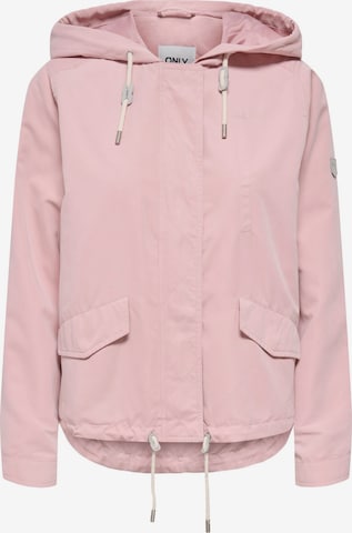 Veste mi-saison 'ONLSkylar' ONLY en rose : devant
