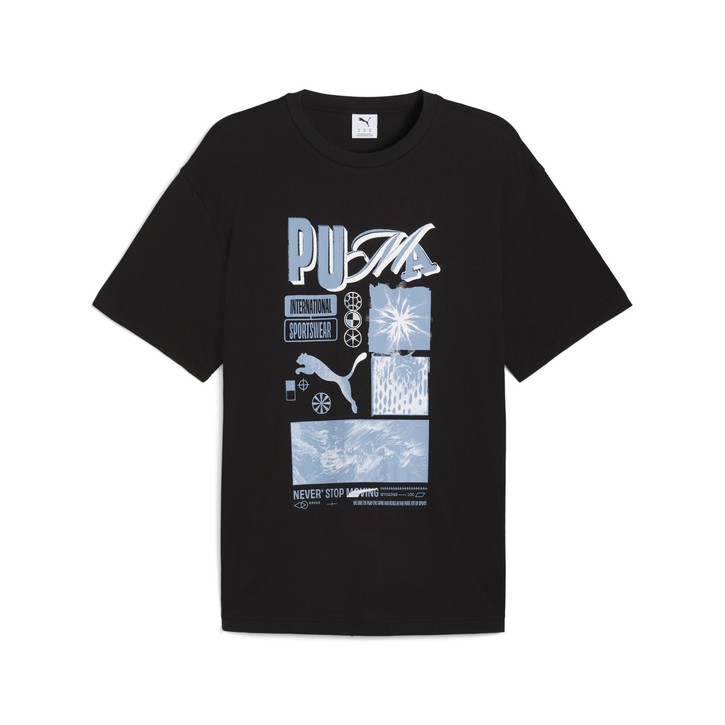 PUMA Shirt in Black: front