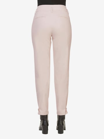 Linea Tesini by heine Slimfit Spodnie w kolorze beżowy