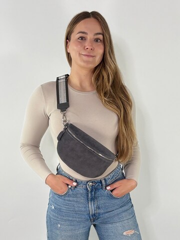 lePelou Gürteltasche 'ELVA medium' in Grau