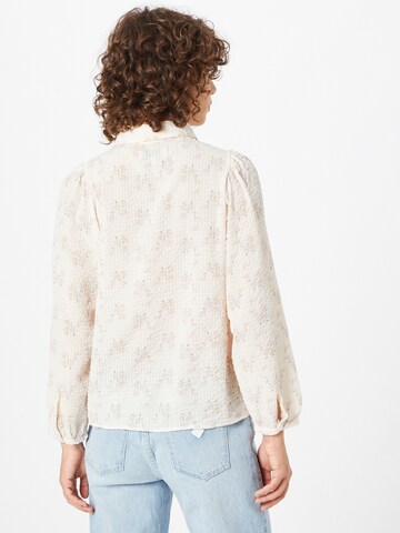 Lollys Laundry Bluse 'Ellie' in Beige