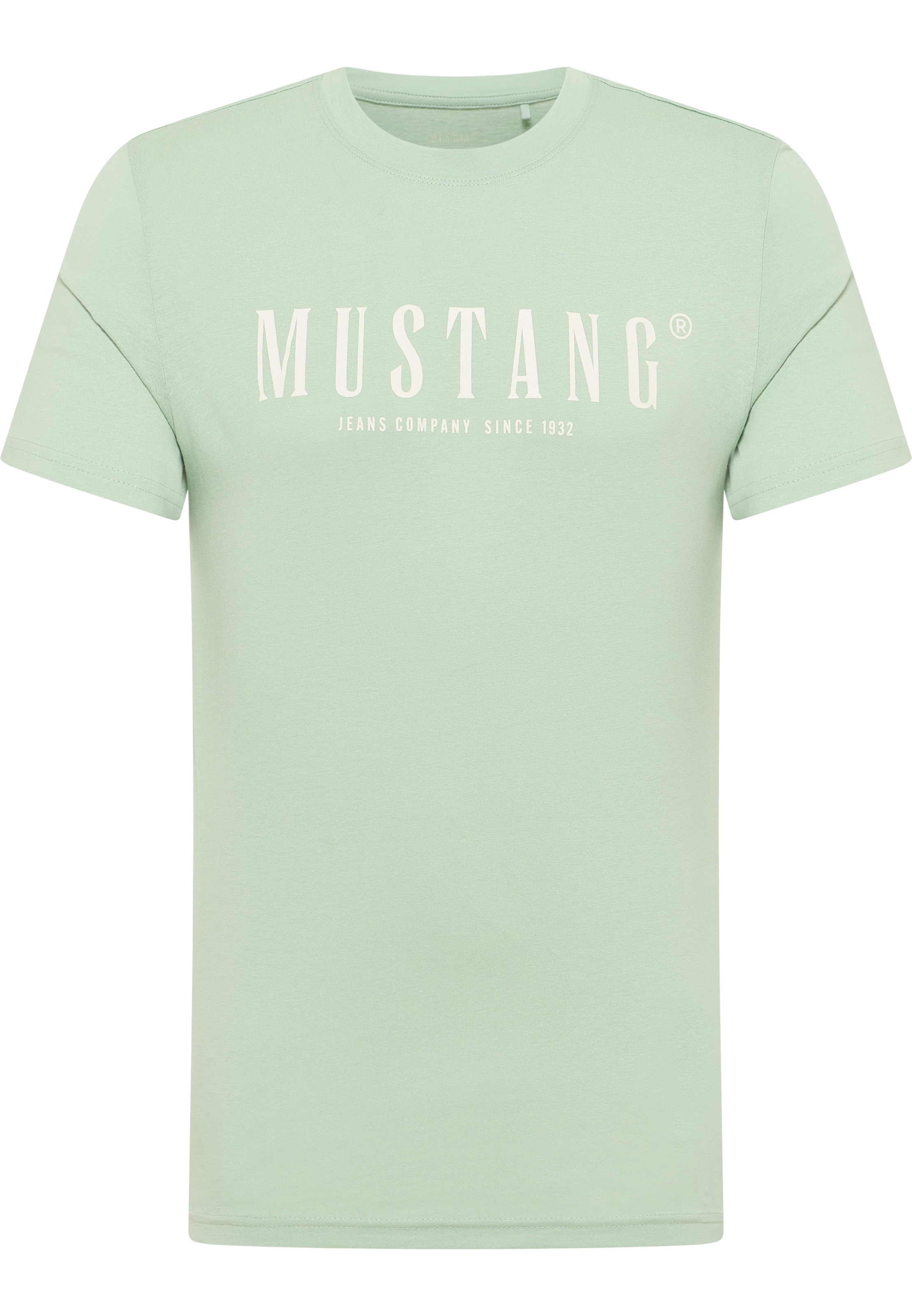 MUSTANG Μπλουζάκι 'AUSTIN' σε πράσινο: μπροστά