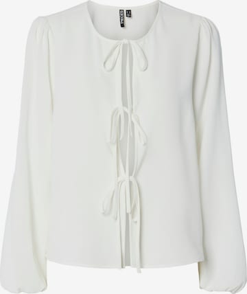 PIECES Bluse 'PCTIFFANY' i hvid: forside