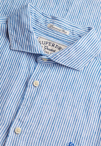Fit confort Chemise 'Riviera' Superdry & Co en bleu