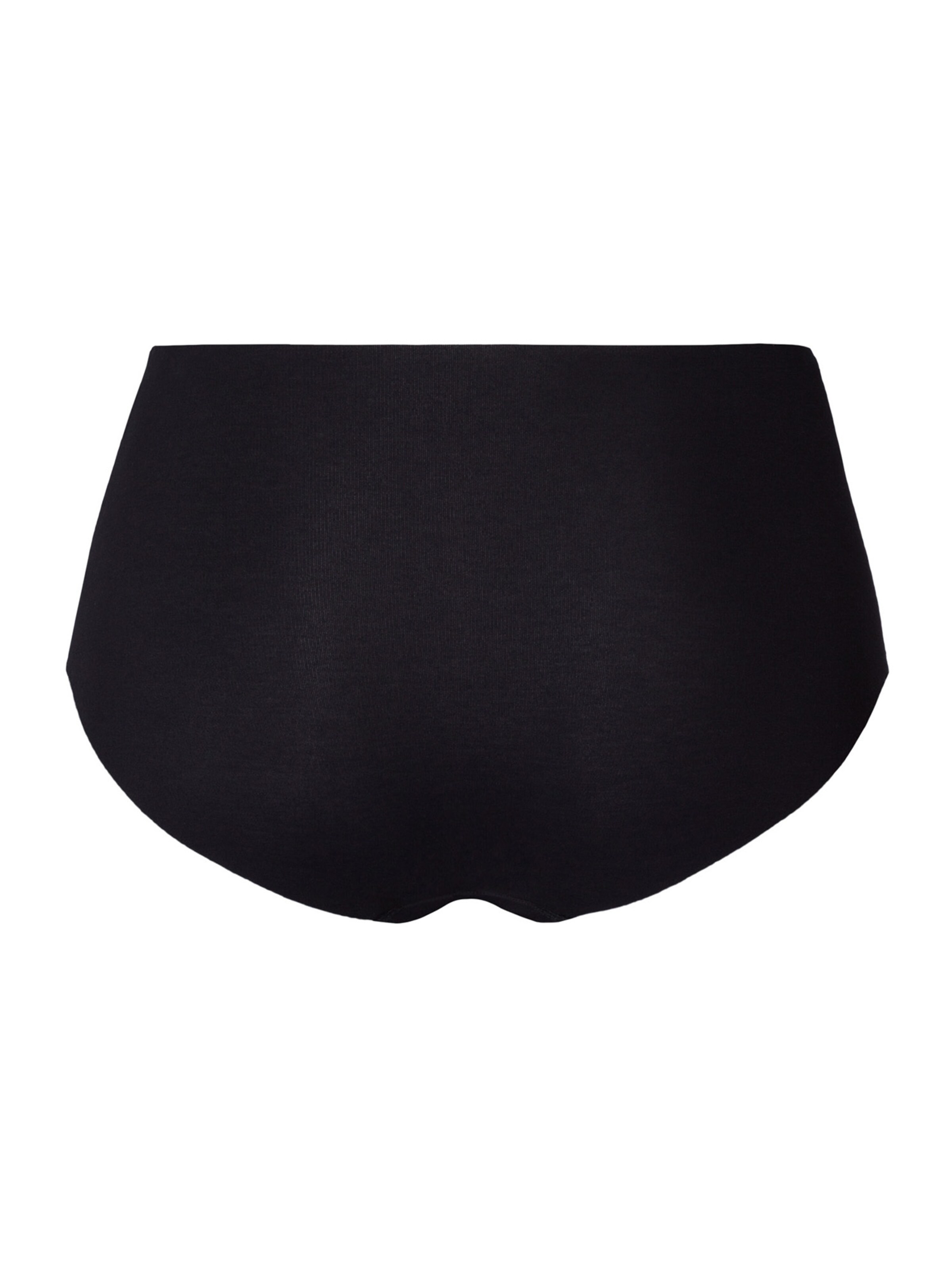 Hanro Maxislip ' Invisible Cotton ' in Schwarz