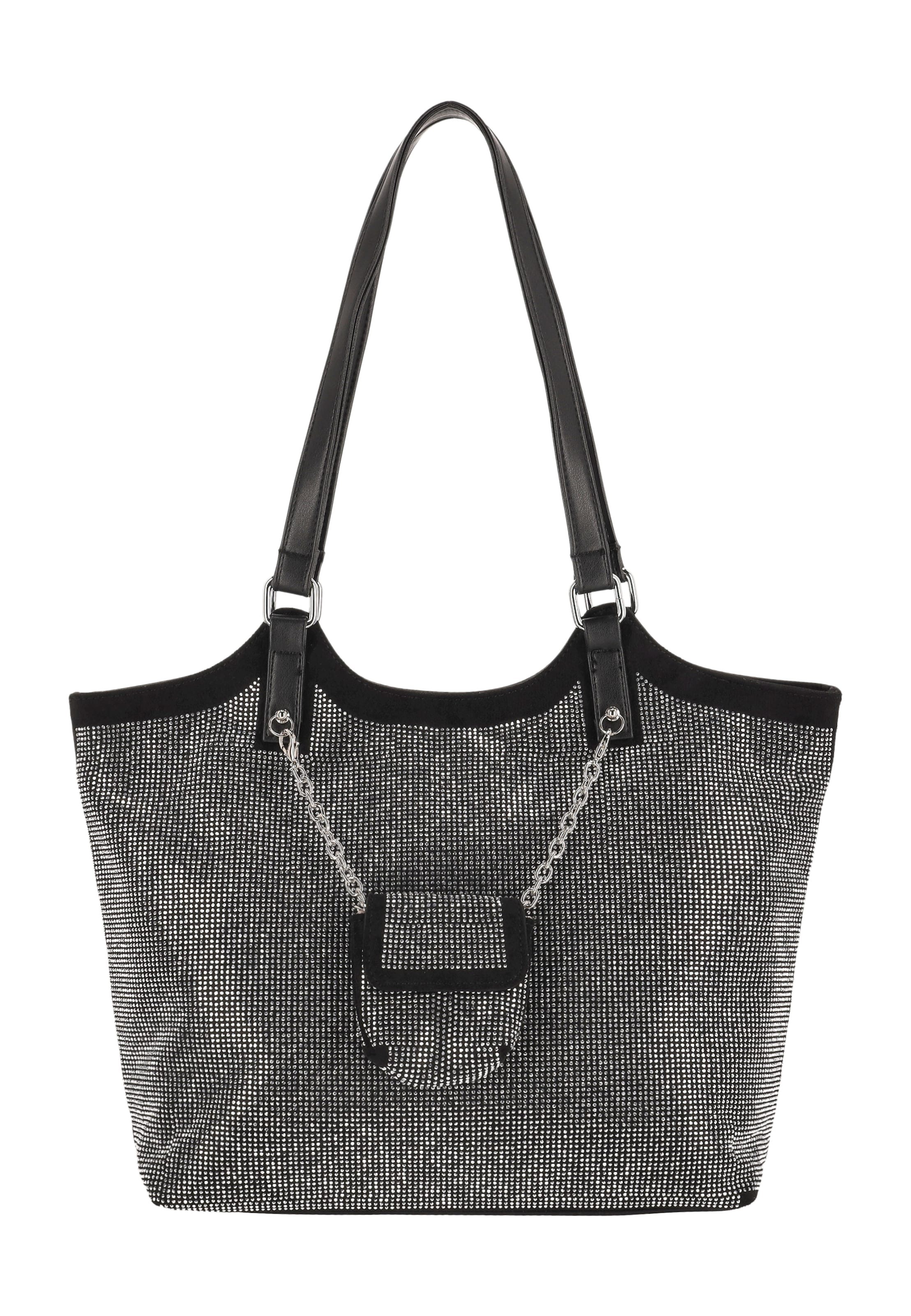 faina Shopper in Black: front