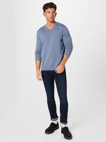 Coupe regular Pull-over TOM TAILOR en bleu