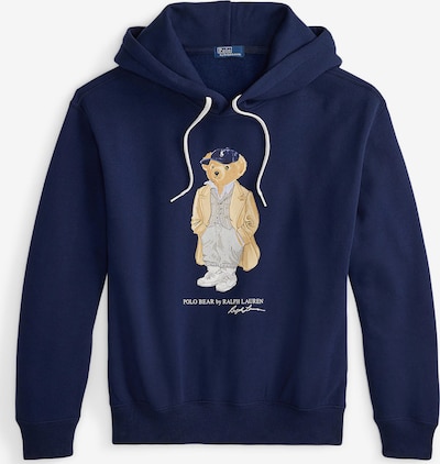 Polo Ralph Lauren Sweater majica u bež / mornarsko plava / svijetlosiva / bijela, Pregled proizvoda