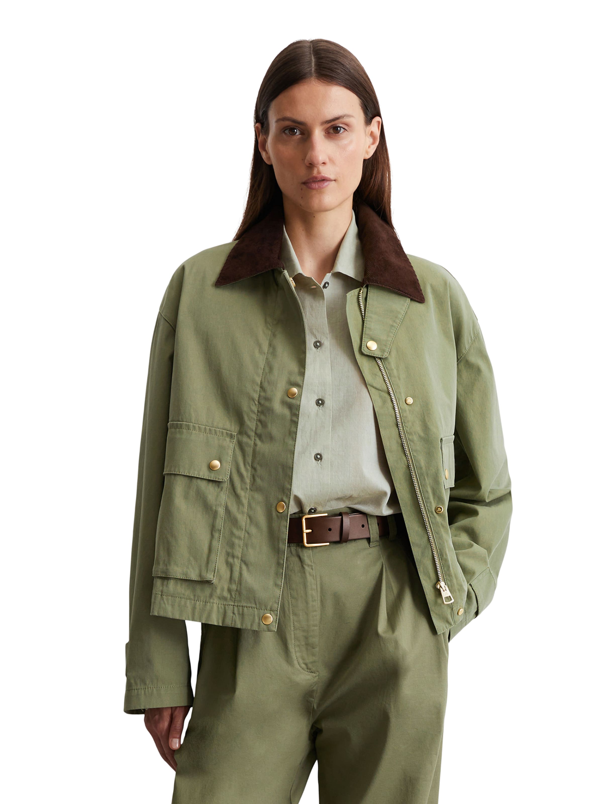 Marc O'Polo Övergångsjacka i grön: framsida