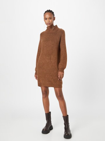 TOM TAILOR DENIM Knit dress in Brown: front