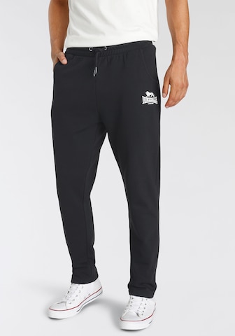 LONSDALE Regular Outdoor Pants in Black: front